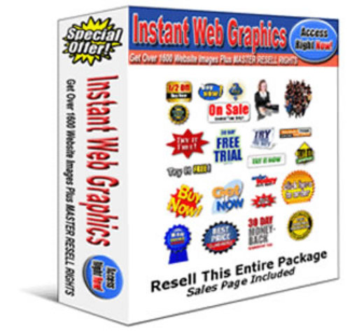 Product picture Instant 1600 Web Graphics Package (Resell Rights)
